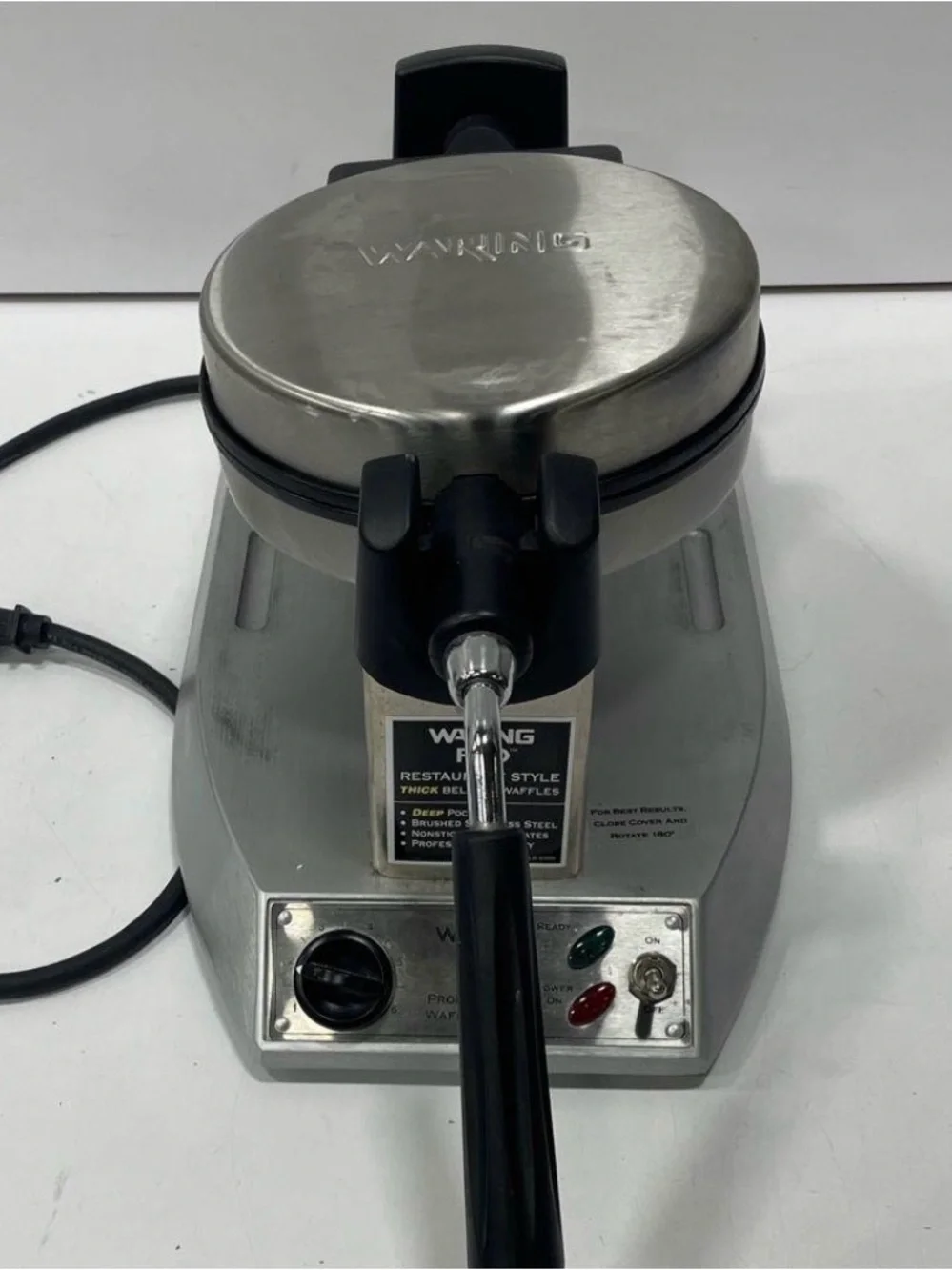 Waring Pro Professional Waffle Maker Restaurant Style Stainless Steel